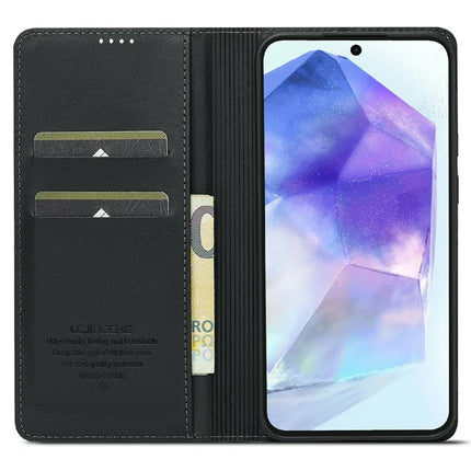 LC.IMEEKE L1 Series for Samsung Galaxy A36 5G Case PU Leather Wallet Stand Protective Phone Cover