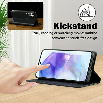 LC.IMEEKE L1 Series for Samsung Galaxy A36 5G Case PU Leather Wallet Stand Protective Phone Cover