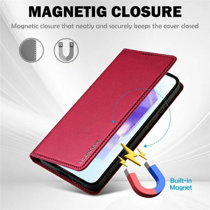 LC.IMEEKE L1 Series for Samsung Galaxy A36 5G Case PU Leather Wallet Stand Protective Phone Cover
