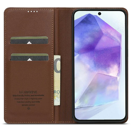 LC.IMEEKE L1 Series for Samsung Galaxy A36 5G Case PU Leather Wallet Stand Protective Phone Cover