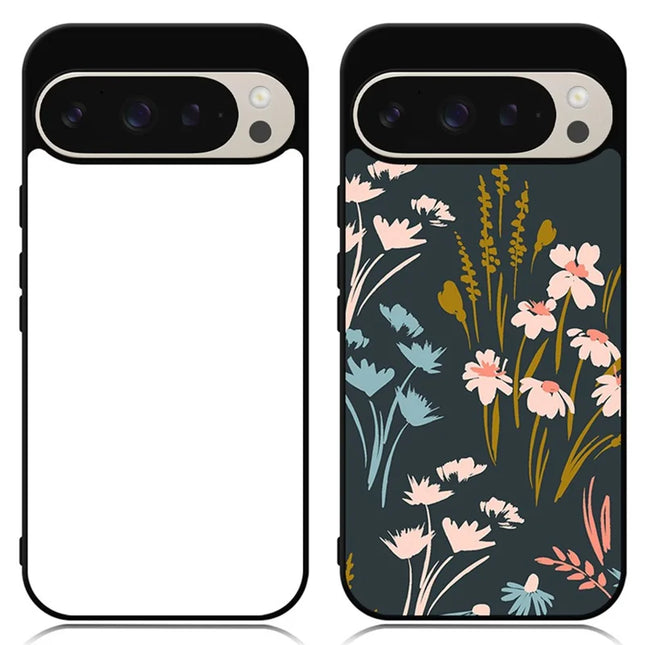 10Pcs  /  Pack For Google Pixel 9 Pro XL Case PC + TPU Phone Cover Support Heat Transfer Printing