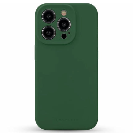 SIMPLY ROAR For iPhone 15 Pro Max Liquid Silicone Case Compatible with MagSafe Mobile Phone Cover - Green