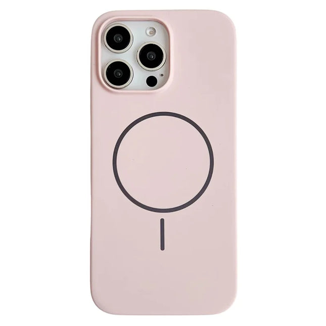 For iPhone 16 Pro Max Case Compatible with MagSafe Silicone Phone Back Cover - Light Pink