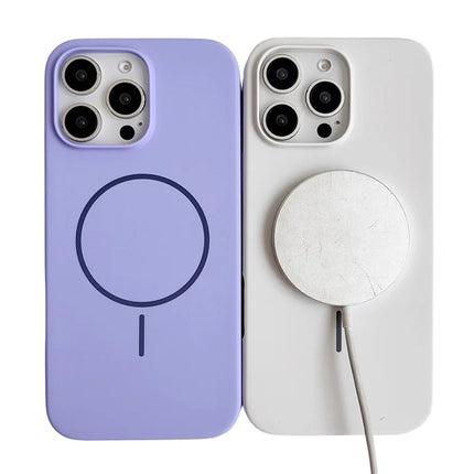 For iPhone 16 Pro Max Case Compatible with MagSafe Silicone Phone Back Cover