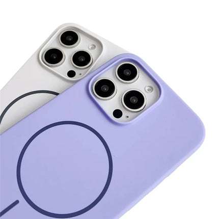 For iPhone 16 Pro Max Case Compatible with MagSafe Silicone Phone Back Cover