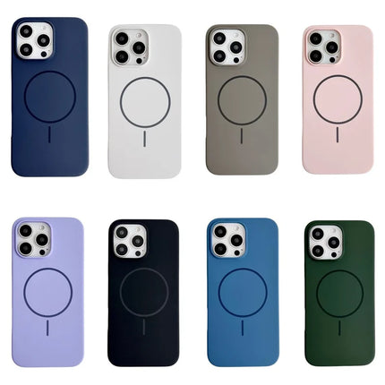 For iPhone 16 Pro Max Case Compatible with MagSafe Silicone Phone Back Cover
