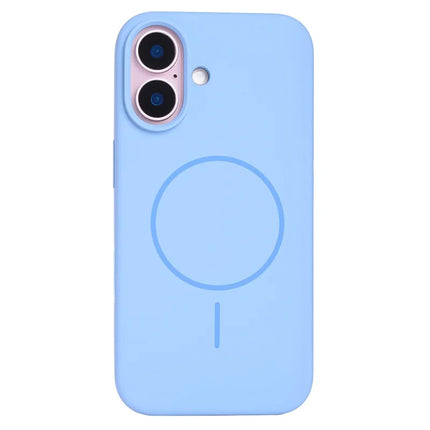 For iPhone 16 Plus Case Compatible with MagSafe Liquid Silicone Phone Back Cover with Camera Button