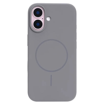 For iPhone 16 Plus Case Compatible with MagSafe Liquid Silicone Phone Back Cover with Camera Button