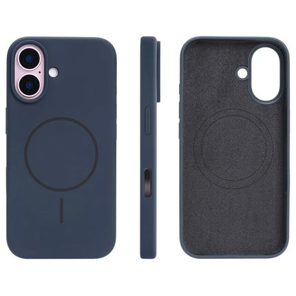 For iPhone 16 Plus Case Compatible with MagSafe Liquid Silicone Phone Back Cover with Camera Button