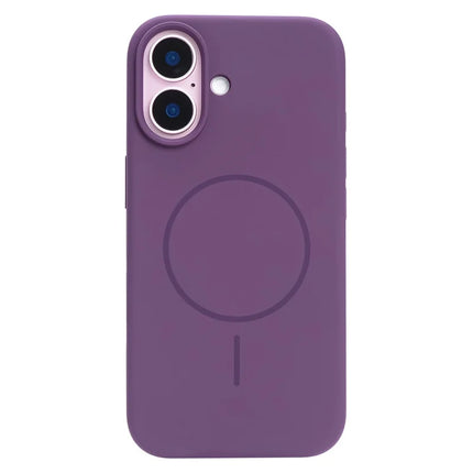 For iPhone 16 Plus Case Compatible with MagSafe Liquid Silicone Phone Back Cover with Camera Button