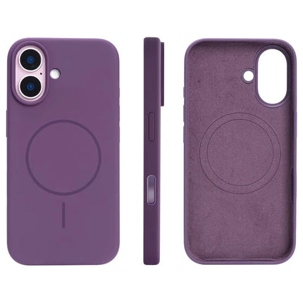 For iPhone 16 Plus Case Compatible with MagSafe Liquid Silicone Phone Back Cover with Camera Button