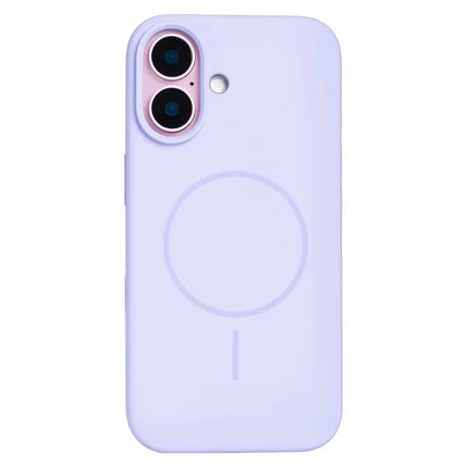 For iPhone 16 Plus Case Compatible with MagSafe Liquid Silicone Phone Back Cover with Camera Button