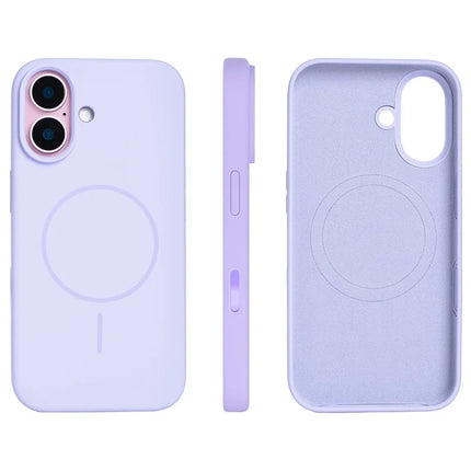 For iPhone 16 Plus Case Compatible with MagSafe Liquid Silicone Phone Back Cover with Camera Button