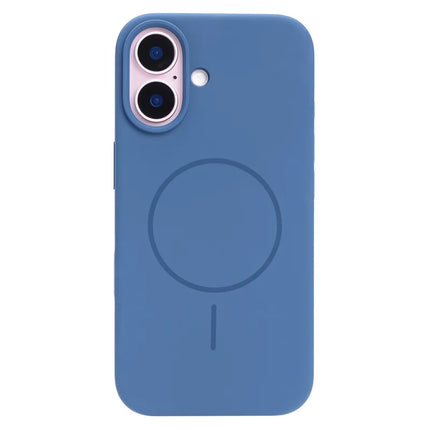 For iPhone 16 Plus Case Compatible with MagSafe Liquid Silicone Phone Back Cover with Camera Button
