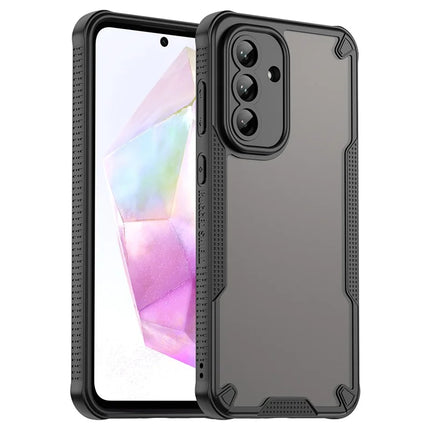 For Samsung Galaxy A56 5G Case Hybrid Frosted Phone Back Cover - Black