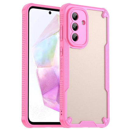 For Samsung Galaxy A56 5G Case Hybrid Frosted Phone Back Cover - Pink