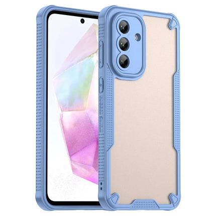 For Samsung Galaxy A56 5G Case Hybrid Frosted Phone Back Cover - Blue