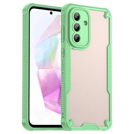For Samsung Galaxy A56 5G Case Hybrid Frosted Phone Back Cover - Green