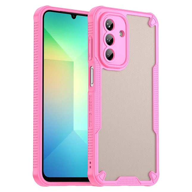 For Samsung Galaxy A26 5G Case Hybrid Frosted Phone Back Cover - Pink