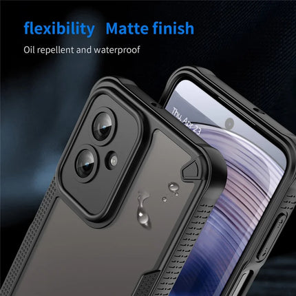 For Motorola Moto G55 5G Case Hybrid Frosted Phone Back Cover