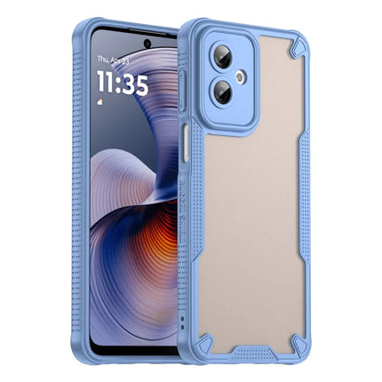 For Motorola Moto G55 5G Case Hybrid Frosted Phone Back Cover - Blue