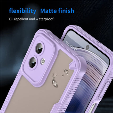 For Motorola Moto G55 5G Case Hybrid Frosted Phone Back Cover