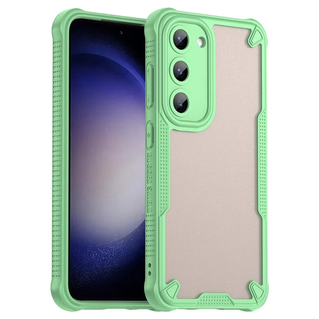 For Samsung Galaxy S23 Case Hybrid Frosted Phone Back Cover - Green