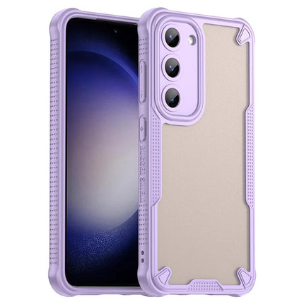 For Samsung Galaxy S23 Case Hybrid Frosted Phone Back Cover - Purple