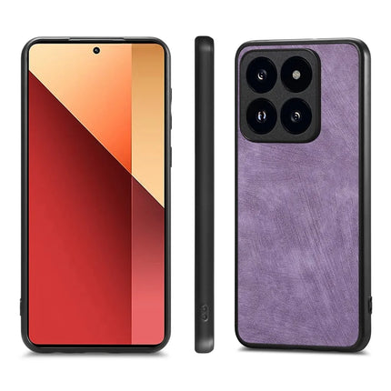 For Oppo F27 5G Case Shockproof Slim Retro Leather Phone Back Cover