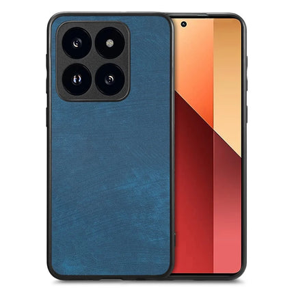 For Oppo F27 5G Case Shockproof Slim Retro Leather Phone Back Cover - Blue