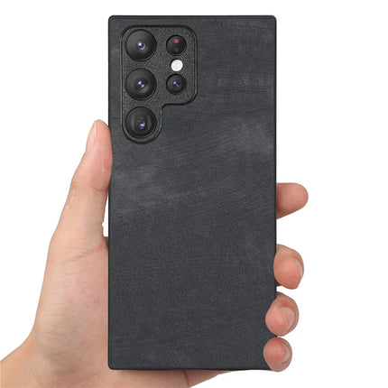 For Samsung Galaxy S23 Ultra Case Shockproof Slim Retro Leather Phone Back Cover