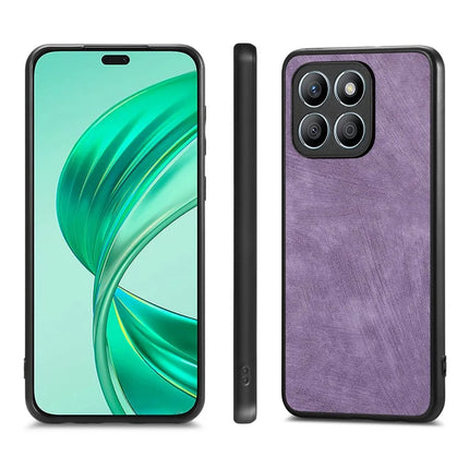 For Honor X8b 4G Case Shockproof Slim Retro Leather Phone Back Cover