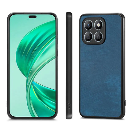 For Honor X8b 4G Case Shockproof Slim Retro Leather Phone Back Cover