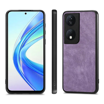For Honor X7b 4G Case Shockproof Slim Retro Leather Phone Back Cover