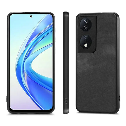 For Honor X7b 4G Case Shockproof Slim Retro Leather Phone Back Cover