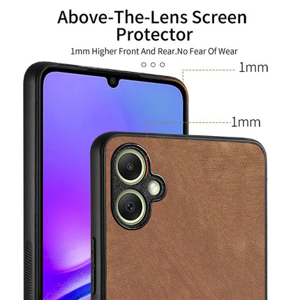 For Samsung Galaxy A05 4G Case Shockproof Slim Retro Leather Phone Back Cover