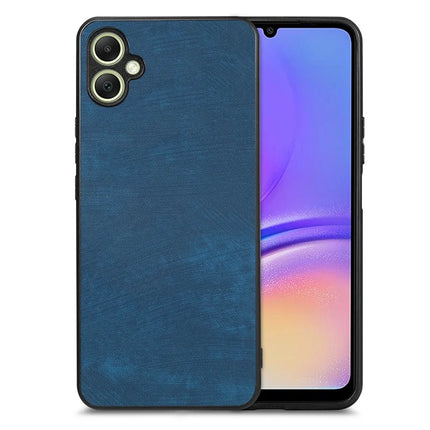 For Samsung Galaxy A05 4G Case Shockproof Slim Retro Leather Phone Back Cover - Blue