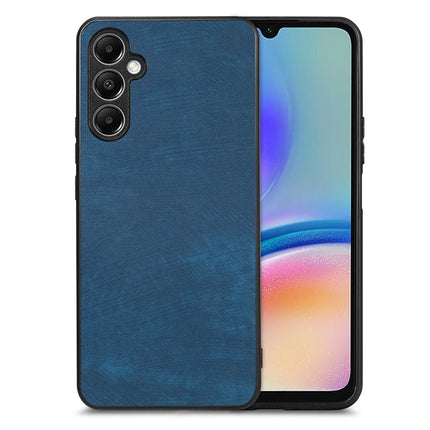 For Samsung Galaxy A05s 4G Case Shockproof Slim Retro Leather Phone Back Cover - Blue