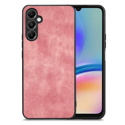 For Samsung Galaxy A05s 4G Case Shockproof Slim Retro Leather Phone Back Cover - Pink