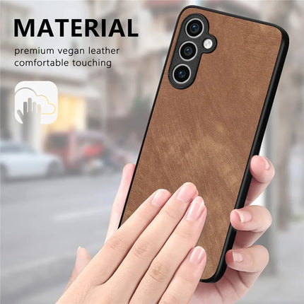 For Samsung Galaxy S23 FE Case Shockproof Slim Retro Leather Phone Back Cover