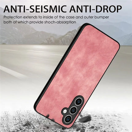 For Samsung Galaxy S23 FE Case Shockproof Slim Retro Leather Phone Back Cover
