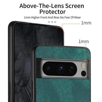 For Google Pixel 8 Pro Case Shockproof Slim Retro Leather Phone Back Cover