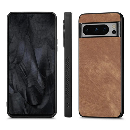 For Google Pixel 8 Pro Case Shockproof Slim Retro Leather Phone Back Cover