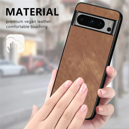 For Google Pixel 8 Pro Case Shockproof Slim Retro Leather Phone Back Cover
