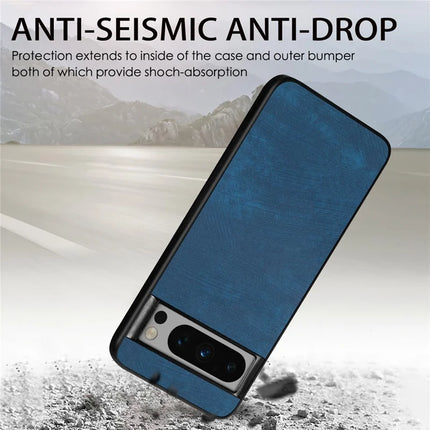 For Google Pixel 8 Pro Case Shockproof Slim Retro Leather Phone Back Cover