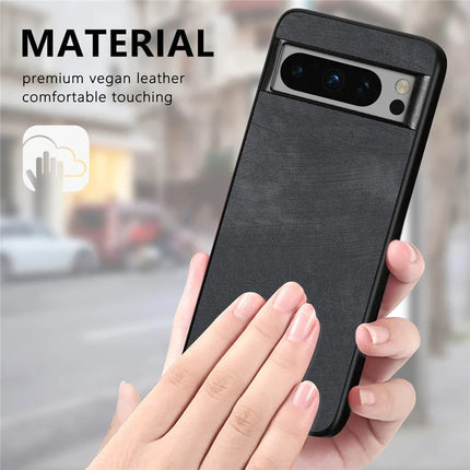 For Google Pixel 8 Pro Case Shockproof Slim Retro Leather Phone Back Cover
