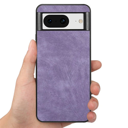 For Google Pixel 8 Case Shockproof Slim Retro Leather Phone Back Cover