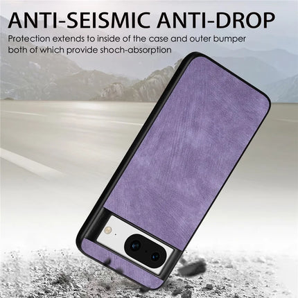 For Google Pixel 8 Case Shockproof Slim Retro Leather Phone Back Cover