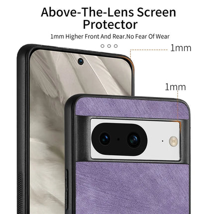 For Google Pixel 8 Case Shockproof Slim Retro Leather Phone Back Cover