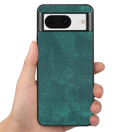 For Google Pixel 8 Case Shockproof Slim Retro Leather Phone Back Cover